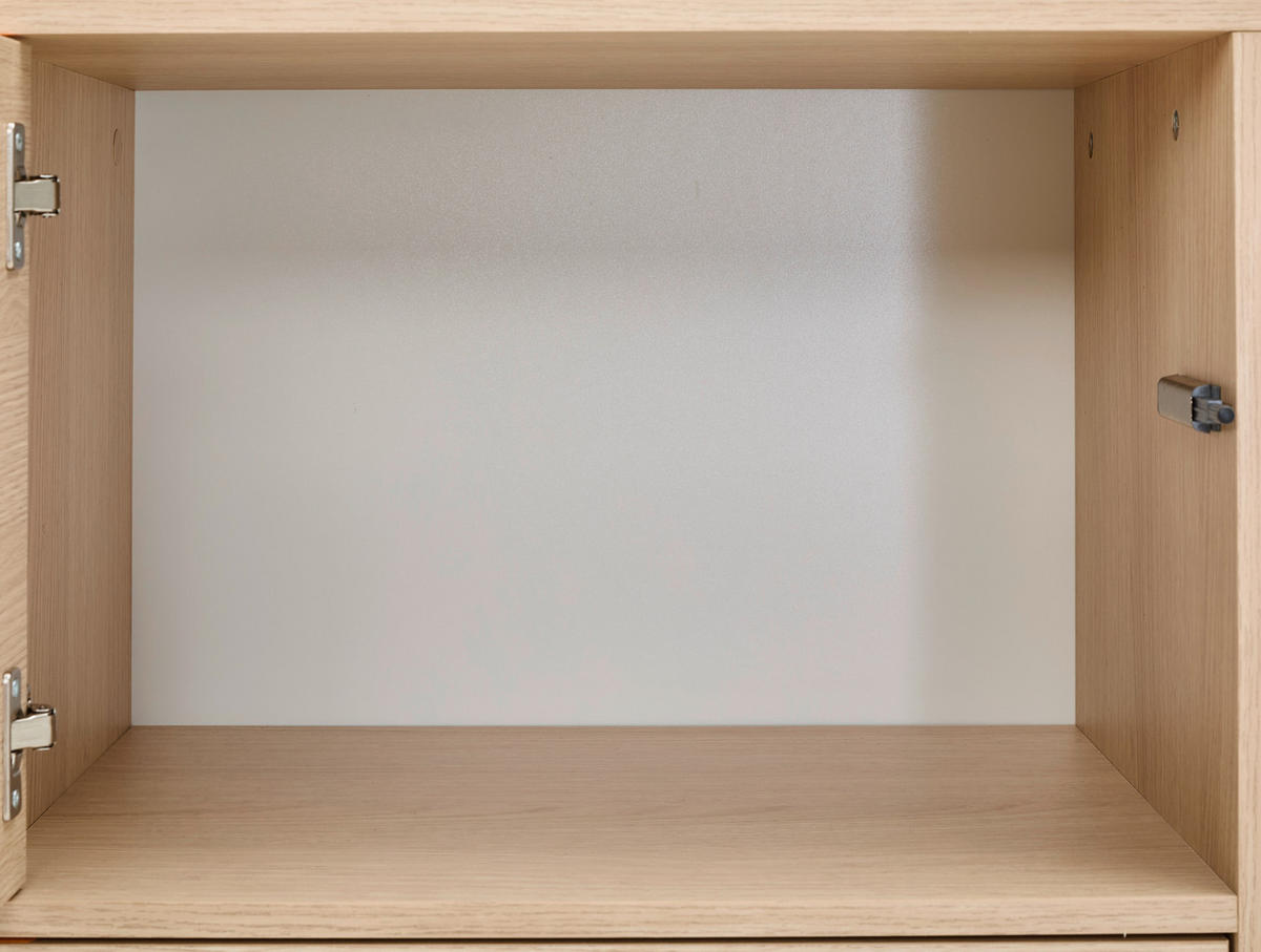 SIDEBOARD Japandi 111/82,5/41,5 cm  - Eichefarben, Design, Holzwerkstoff (111/82,5/41,5cm) - MID.YOU