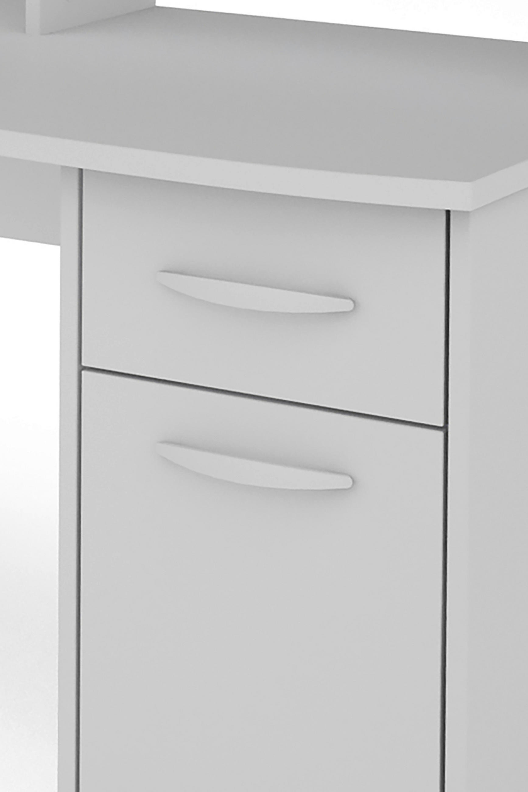 Thumbnail - Mid.you Schreibtisch Fantastic, Weiß, Kunststoff, 1 Schublade(n) Schubladen, rechteckig, Wange, 65x93x180 cm, FSC Mix, S...