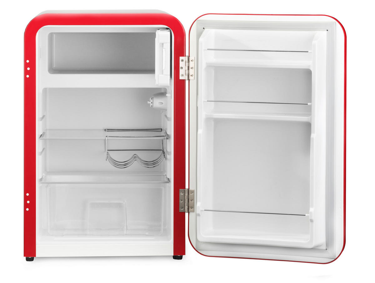 KÜHLSCHRANK  - Rot, Basics, Kunststoff (58.30/55/83.50cm) - Trisa Electronics