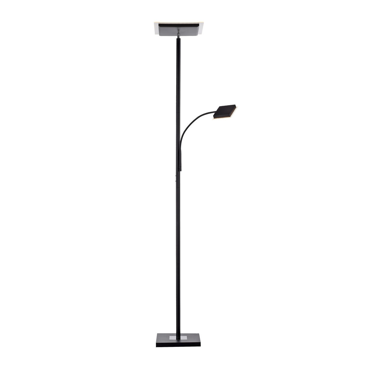 LED STOJACÍ LAMPA, 56/57,5/190 cm - černá, Basics, kov/plast (56/57,5/190cm)