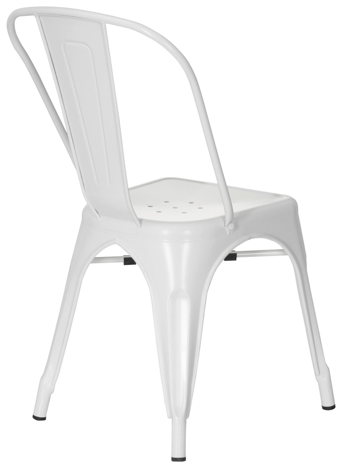 STUHL Weiß  - Weiß, Basics, Metall (44/84/54cm) - MID.YOU