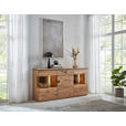 SIDEBOARD  180,2/91,3/43,8 cm 1 Schublade(n)  - Eichefarben/Anthrazit, KONVENTIONELL, Glas/Holz (180,2/91,3/43,8cm) - Linea Natura