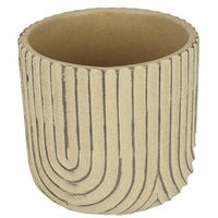 ÜBERTOPF 13,5/13 cm Beige  - Beige, Basics, Stein (13,5/13cm)