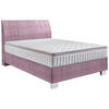 BOXSPRINGBETT 100/200 cm  in Lila  - Chromfarben/Lila, Konventionell, Kunststoff/Textil (100/200cm) - Hom`in