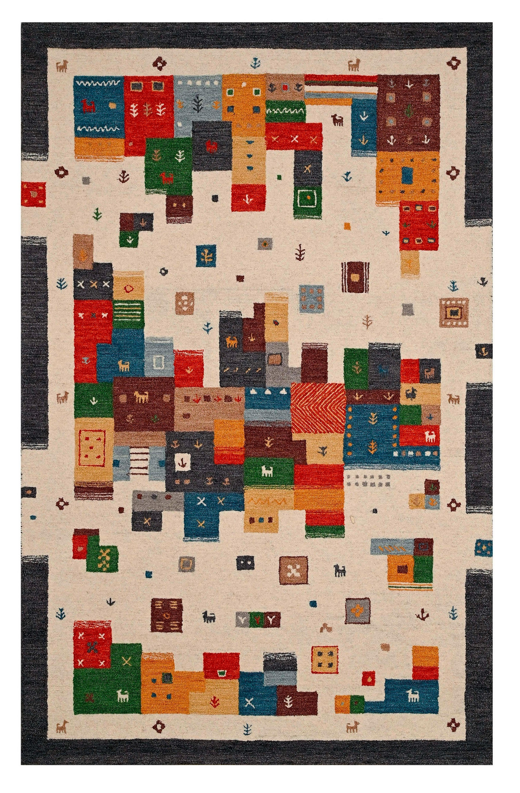 COVOR DIN LÂNĂ - crem/multicolor, Konventionell, textil (160/230cm) - Novel
