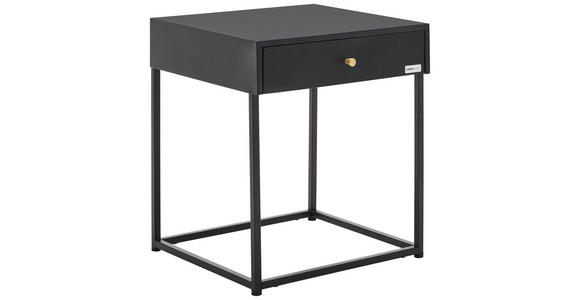 BEISTELLTISCH 43/41/50 cm Schwarz rechteckig - Goldfarben/Schwarz, Trend, Metall (43/41/50cm) - Carryhome