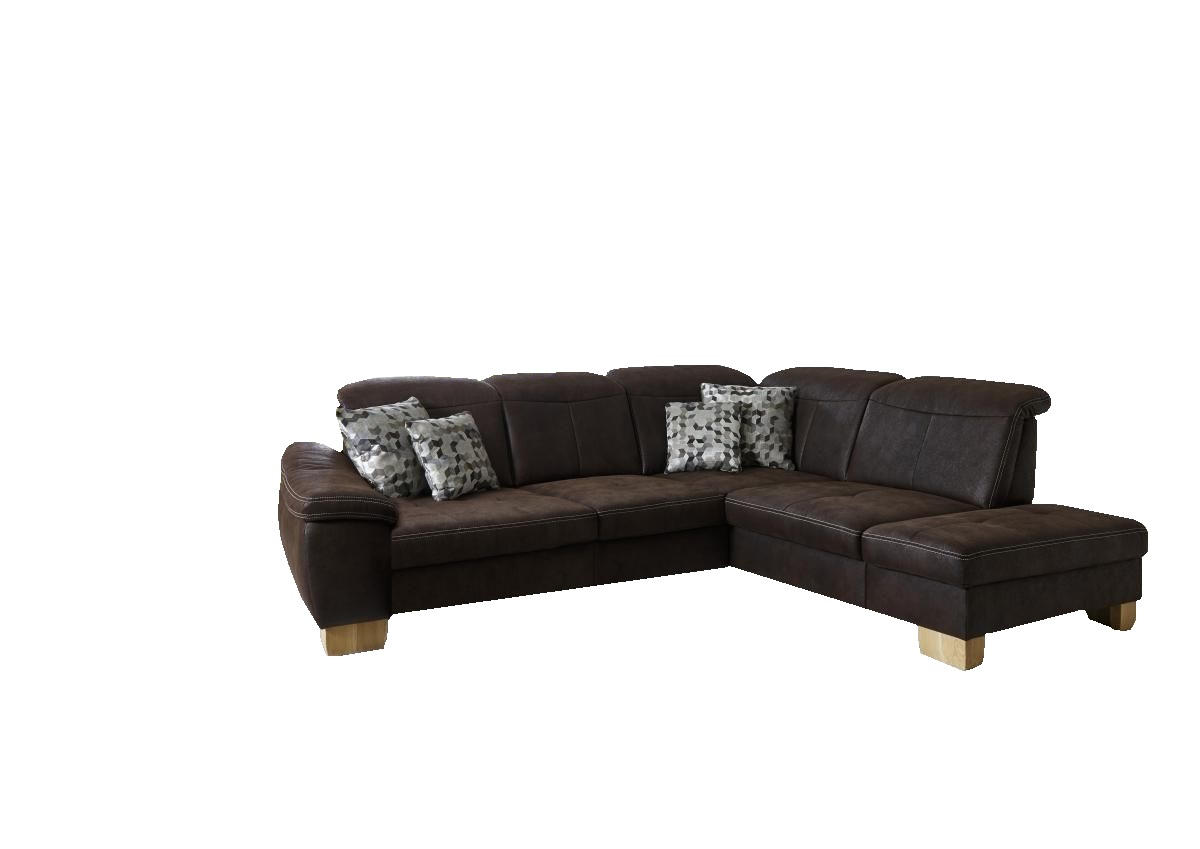 UGAONA GARNITURA braon  - boja hrasta/braon, Lajfstajl, tekstil (301/243cm) - Beldomo Comfort