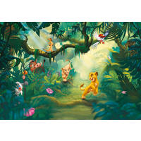 FOTOTAPETE Der König der Löwen  - Multicolor/Grün, LIFESTYLE, Papier (368/254cm) - Disney