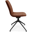 STUHL  in Aluminium Bouclé Metall, Textil  - Schwarz/Alufarben, Design, Textil/Metall (46/81,5-84,5/55cm) - Johann Jakob