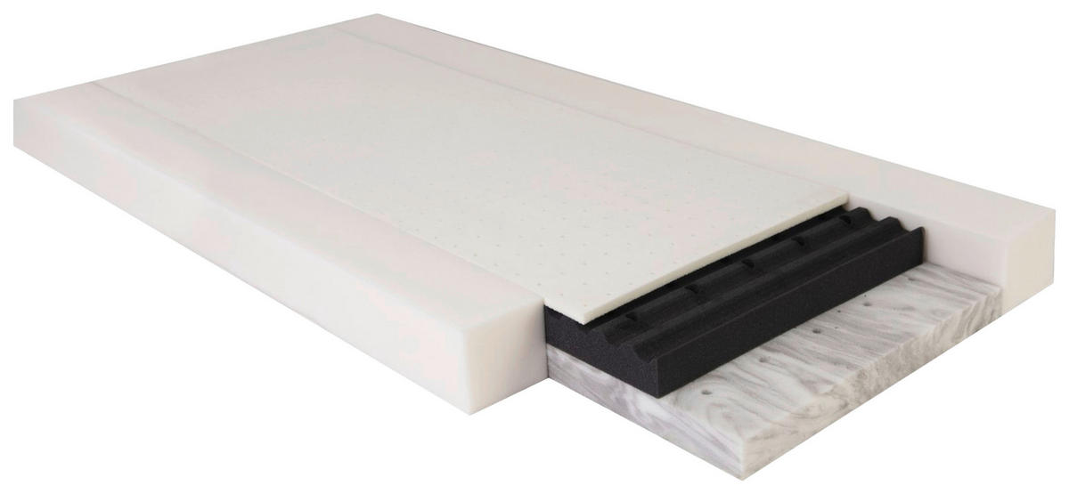 KINDERMATRATZE Pantera 140/70 cm Höhe ca. 10 cm  - Weiß, Basics, Naturmaterialien/Textil (140/70cm) - Patinio