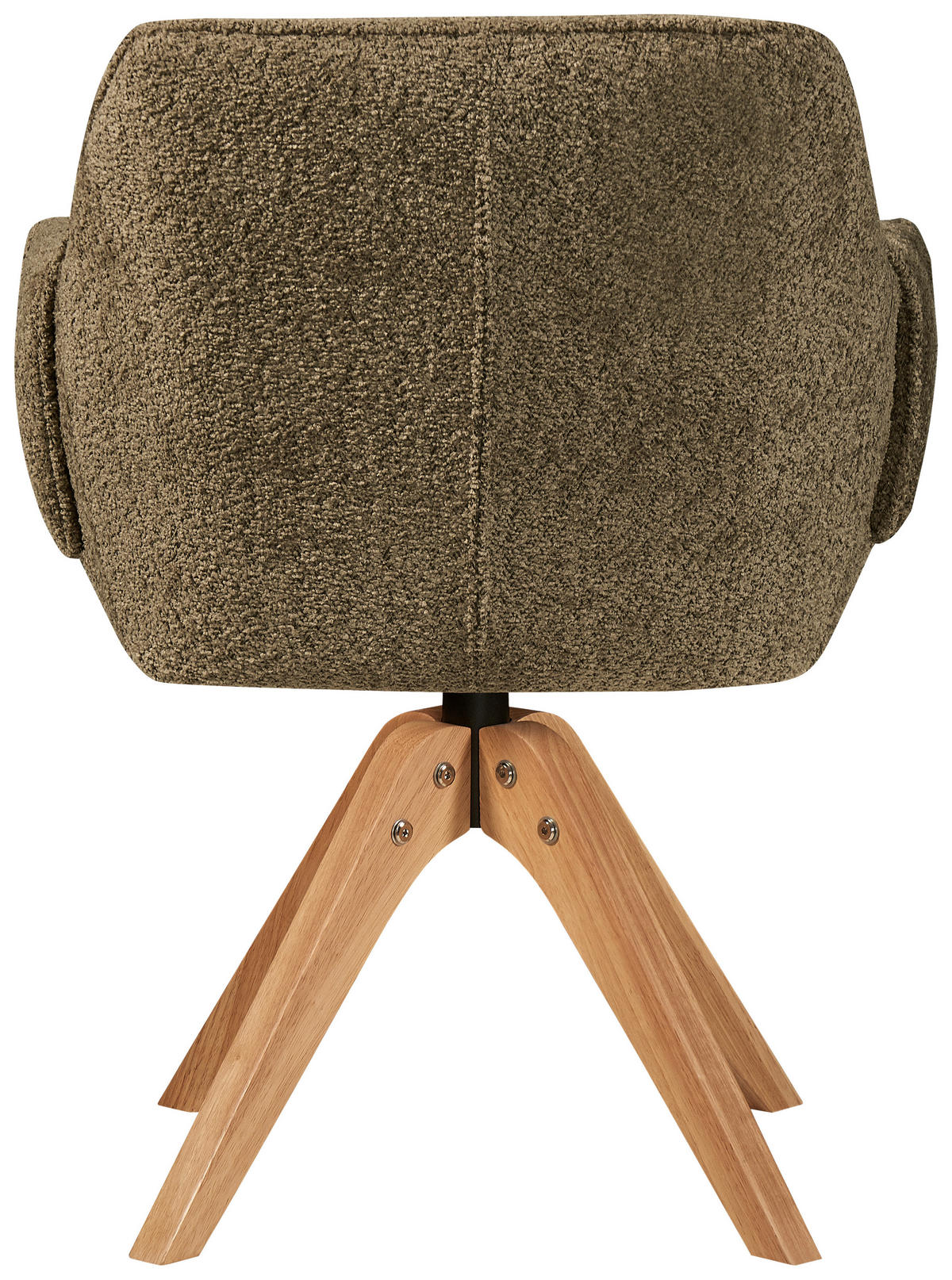 STOLIČKA S PODRÚČKAMI, buklé, hnedá - hnedá, Modern, drevo/textil (60/86,5/63,5cm) - MID.YOU