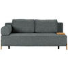 SCHLAFSOFA in Holz, Textil Grau  - Naturfarben/Grau, Design, Holz/Textil (211/88/102cm) - Niels Andersson