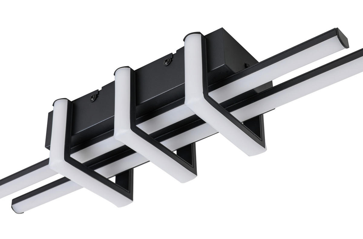 DECKENLEUCHTE    62/10,5/8 cm  - Schwarz, Trend, Kunststoff/Metall (62/10,5/8cm) - Collett's Monde