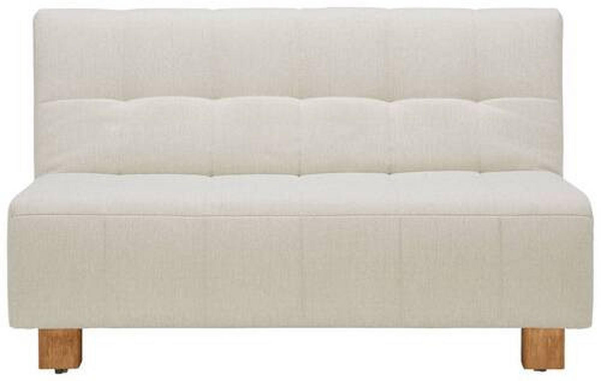 SOFA LEŽAJ bela  - bela/prirodna boja, Dizajnerski, tekstil/drvo (145/92/102cm) - Novel