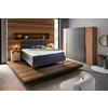 BOXSPRINGBETT 180/200 cm  in Anthrazit  - Anthrazit/Schwarz, KONVENTIONELL, Holz/Textil (180/200cm) - Ti'me