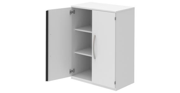 AKTENSCHRANK Weiß  - Weiß, KONVENTIONELL, Holzwerkstoff (80/111,7/43cm) - Moderano