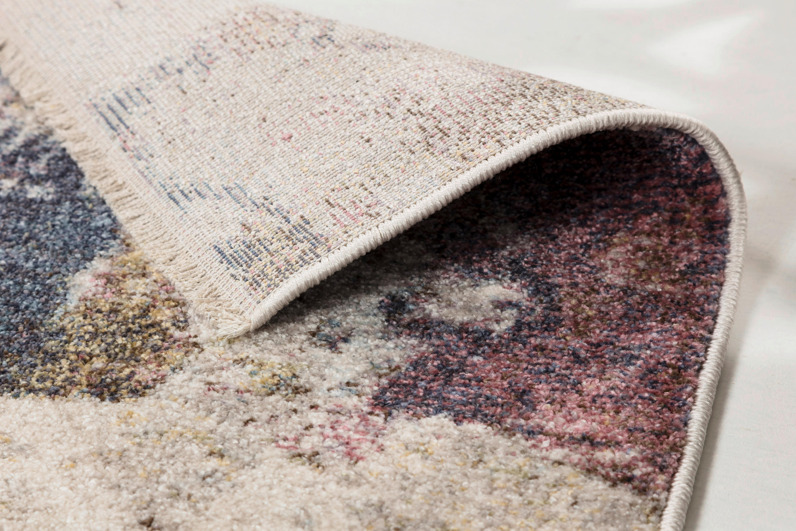 Thumbnail - Novel Webteppich Orvieto, Creme, Textil, rechteckig, 133x190 cm, pflegeleicht, Teppiche & Böden, Teppiche, Webteppiche