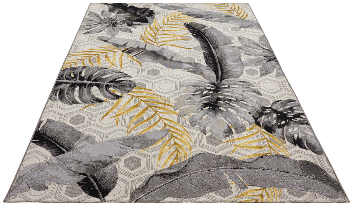 OUTDOORTEPPICH 120/180/180 cm Flair Grau, Multicolor  - Multicolor/Grau, Design, Kunststoff/Textil (120/180/180cm) - Novel