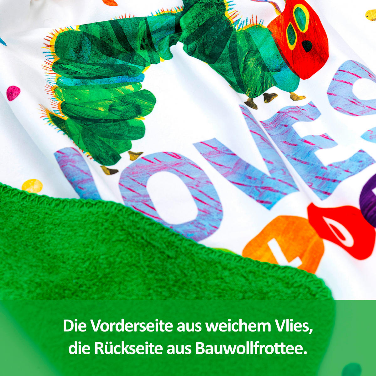 SCHMUSEDECKE RAUPE  75/90 cm  - Multicolor, Basics, Textil (75/90cm)