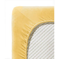 SPANNBETTTUCH Jenny C Single-Jersey  - Gelb, Basics, Textil (120/200cm) - Fleuresse