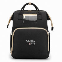 WICKELRUCKSACK Stella Bag Premium  - Schwarz, Basics, Textil (30/40/21cm)