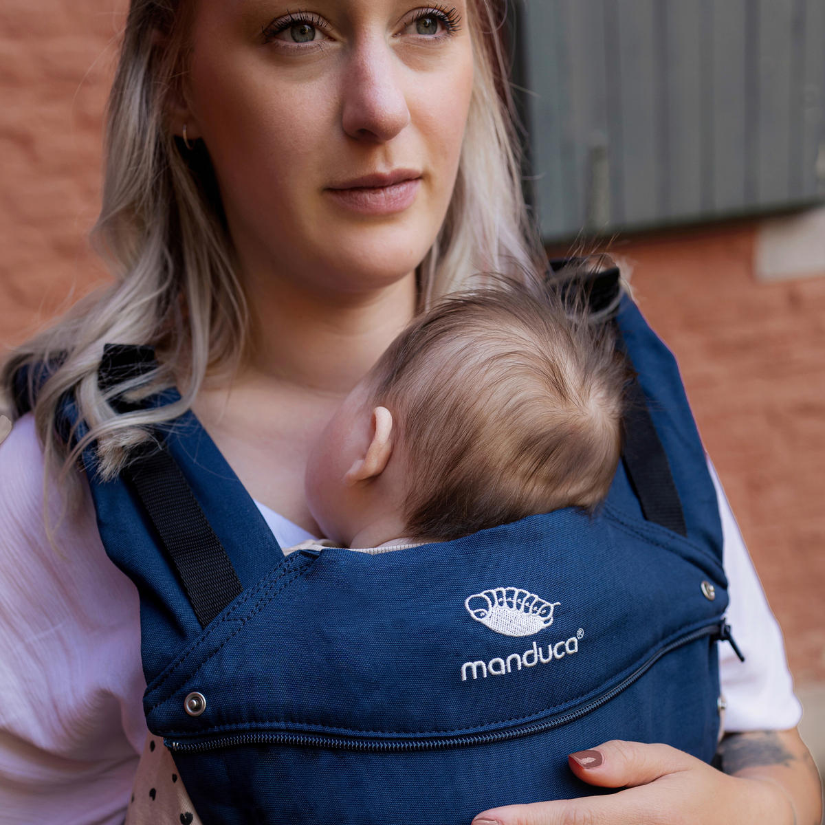 BABYTRAGE Manduca first  - Dunkelblau, Basics, Textil (One-Sizenull) - Wickelkinder Manduca