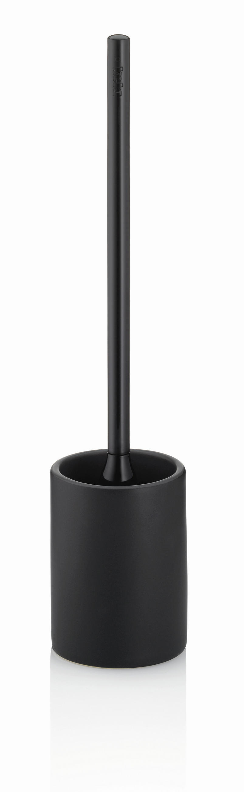 WC-BÜRSTENGARNITUR in Kunststoff    - Schwarz, Basics, Keramik/Kunststoff (10,5/44,5cm) - Kela