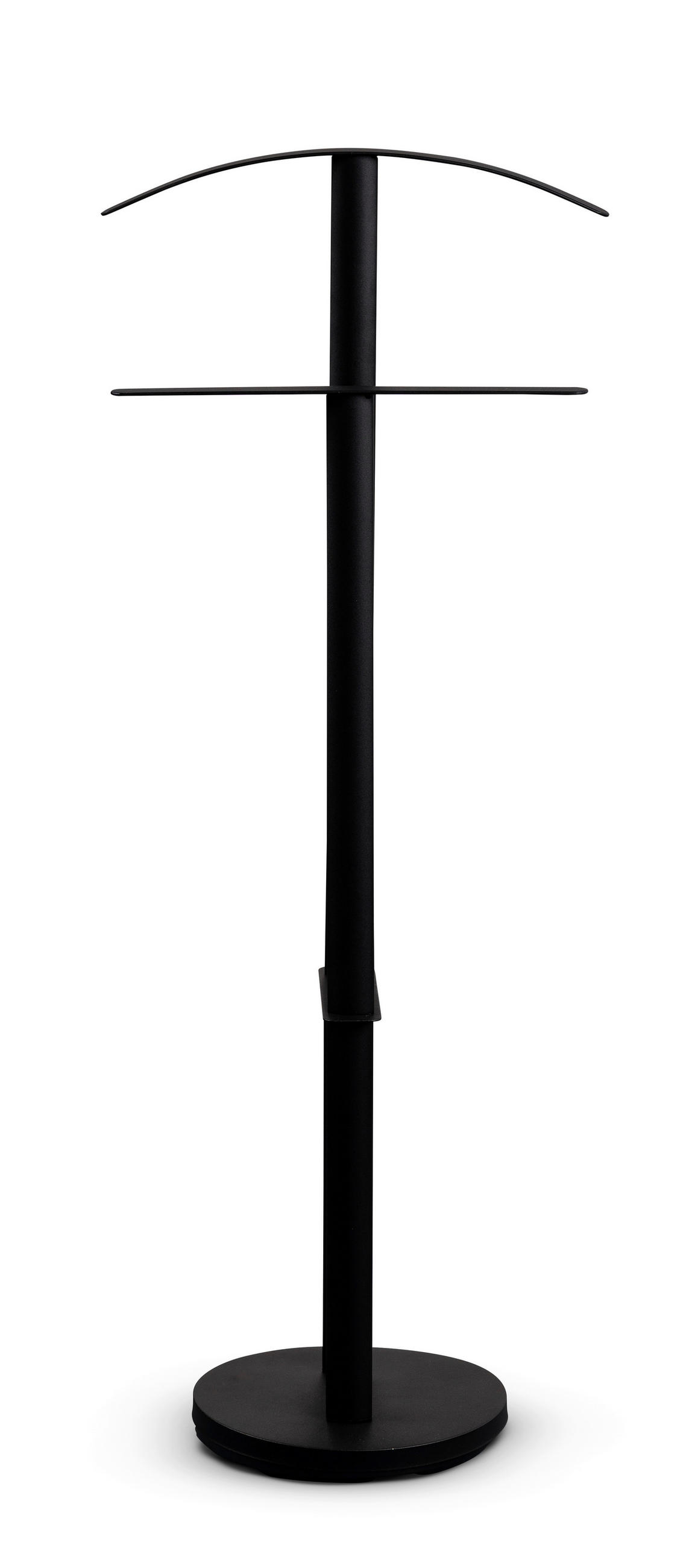 HERRENDIENER in Schwarz 45/113/28 cm   - Schwarz, Design, Metall (45/113/28cm) - Xora