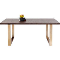 ESSTISCH in Metall, Holzwerkstoff 180/90/76 cm  - Messingfarben/Braun, Trend, Holzwerkstoff/Metall (180/90/76cm) - Kare-Design