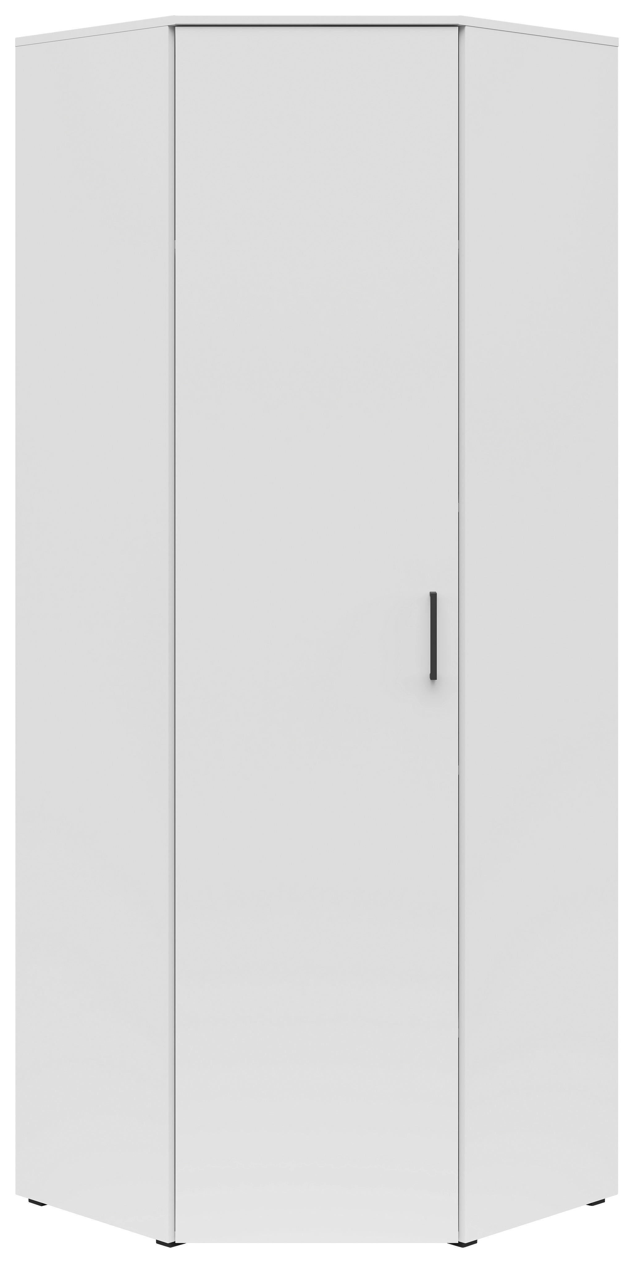 ECKSCHRANK 71,5/195/71,5 cm  - Schwarz/Weiß, MODERN, Holzwerkstoff/Kunststoff (71,5/195/71,5cm) - Carryhome