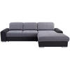 ECKSOFA in Webstoff Graphitfarben, Grau  - Silberfarben/Graphitfarben, Konventionell, Holz/Textil (286/203cm) - Livetastic