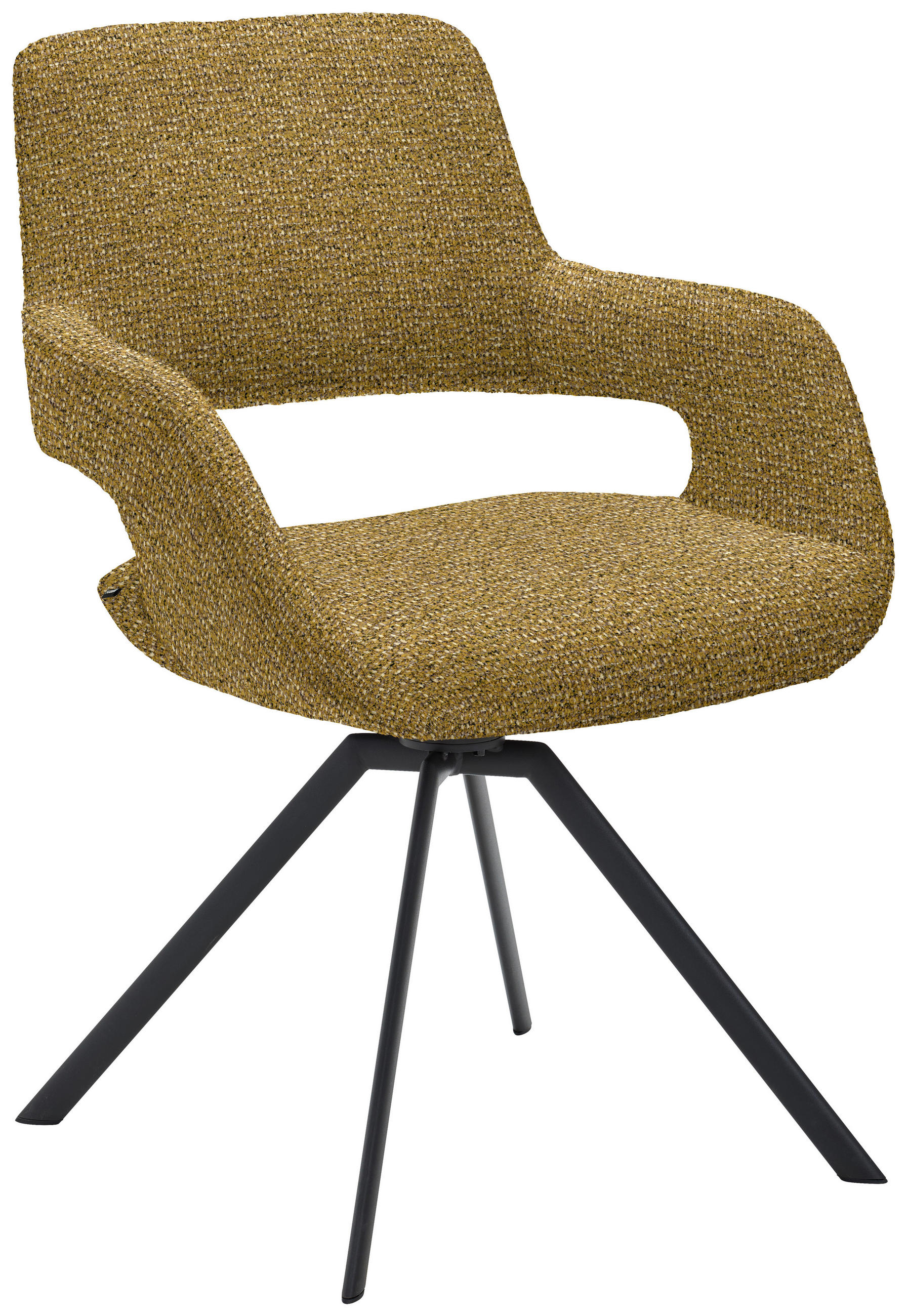 ARMLEHNSTUHL  in Stahl Struktur  - Schilfgrün/Anthrazit, Design, Textil/Metall (59/86/63cm) - Venjakob