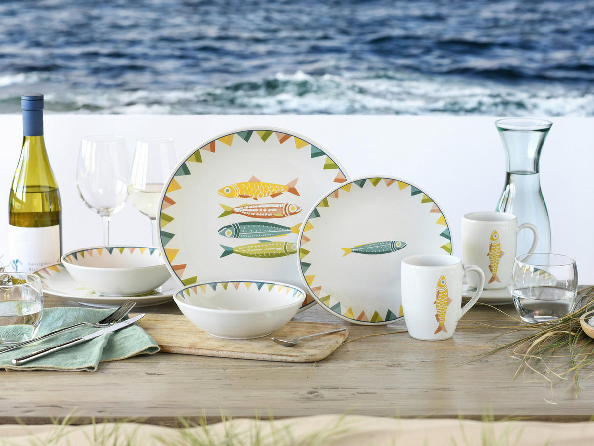 KOMBISERVICE Sardinhas 8-teilig  - Multicolor, Basics, Keramik - Creatable