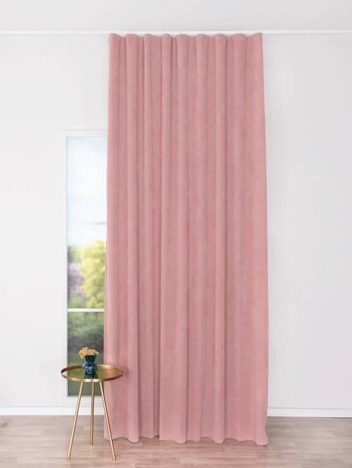 DRAPERIE CONFECțIONATĂ black-out (nu permite trecerea luminii)  - roz aprins, Basics, textil (24/31/4cm)