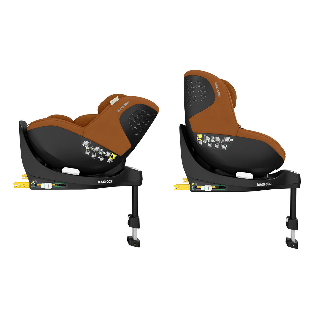 KINDERAUTOSITZ Mica Pro Eco i-Size Authentic Cognac   - Cognac, Basics, Kunststoff/Textil (44,2/64,8/68,3cm) - Maxi-Cosi