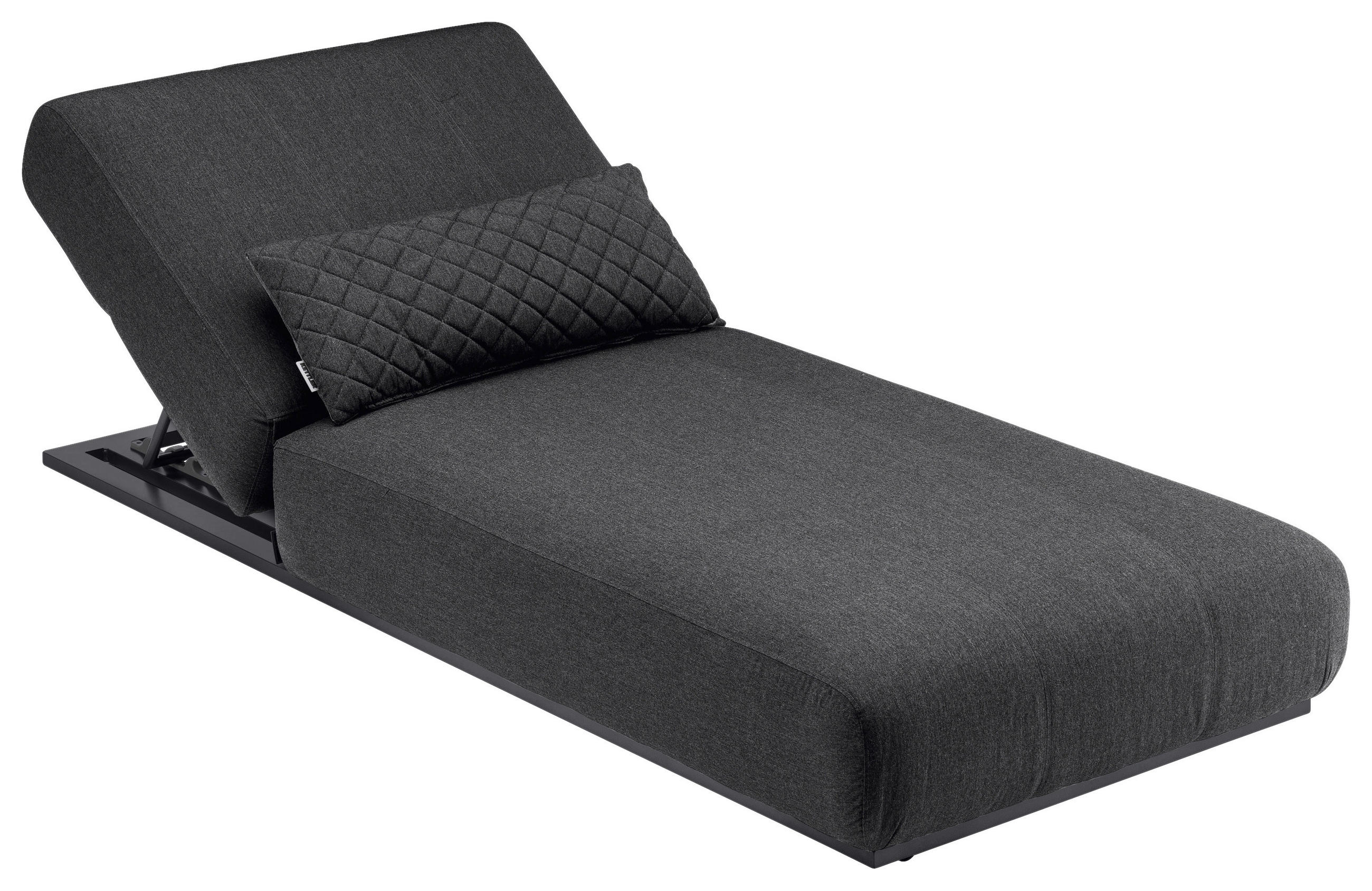 SONNENLIEGE 213/33/90 cm  - Anthrazit/Grau, Basics, Textil/Metall (213/33/90cm) - Kettler