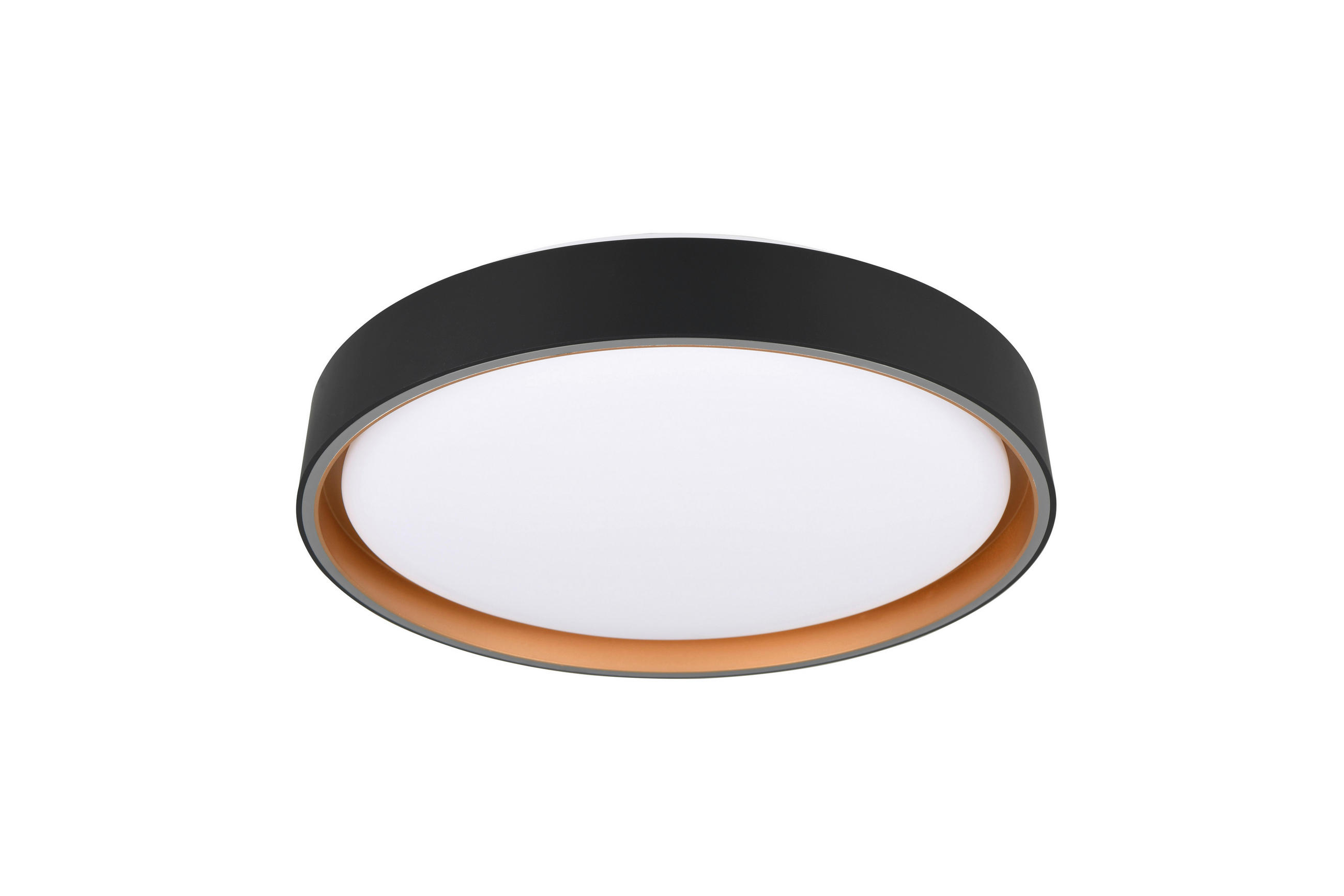 LED-DECKENLEUCHTE  40/7,5 cm    - Weiss/Goldfarben, Basics, Kunststoff (40/7,5cm)