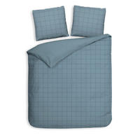BETTWÄSCHE Diamante Makosatin 200/200 cm  - Graublau, Basics, Textil (200/200cm)