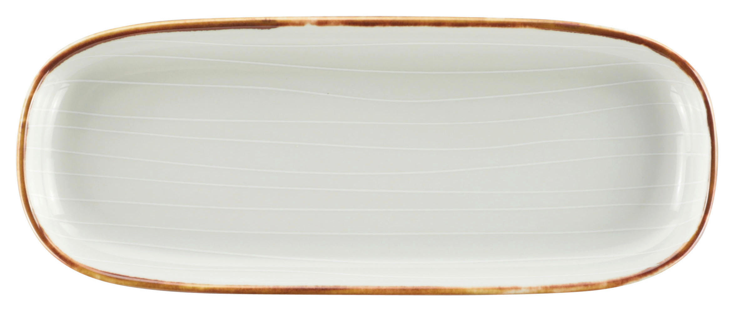 SERVIERPLATTE - Beige, Design, Keramik (9/22cm) - Landscape