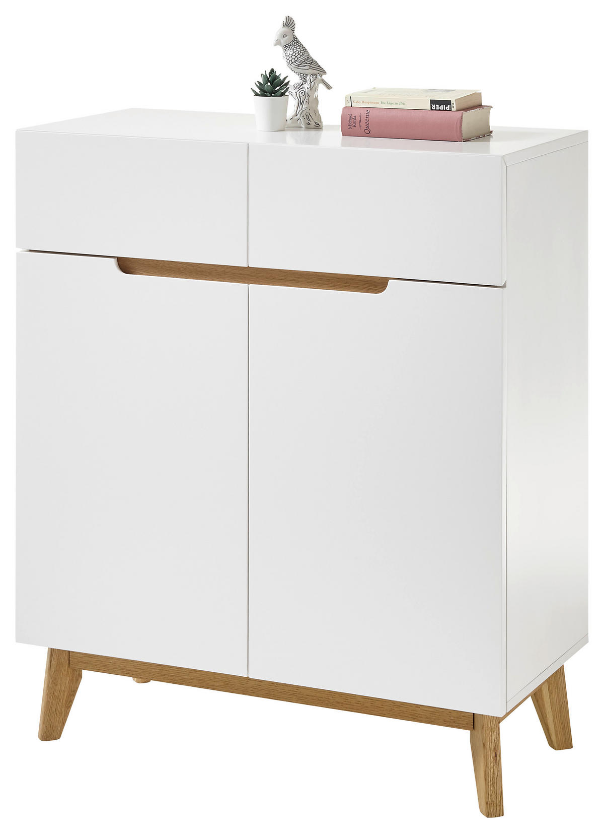 SCHUHSCHRANK 85/101/40 cm  - Eichefarben/Weiß, Design, Holz/Holzwerkstoff (85/101/40cm)
