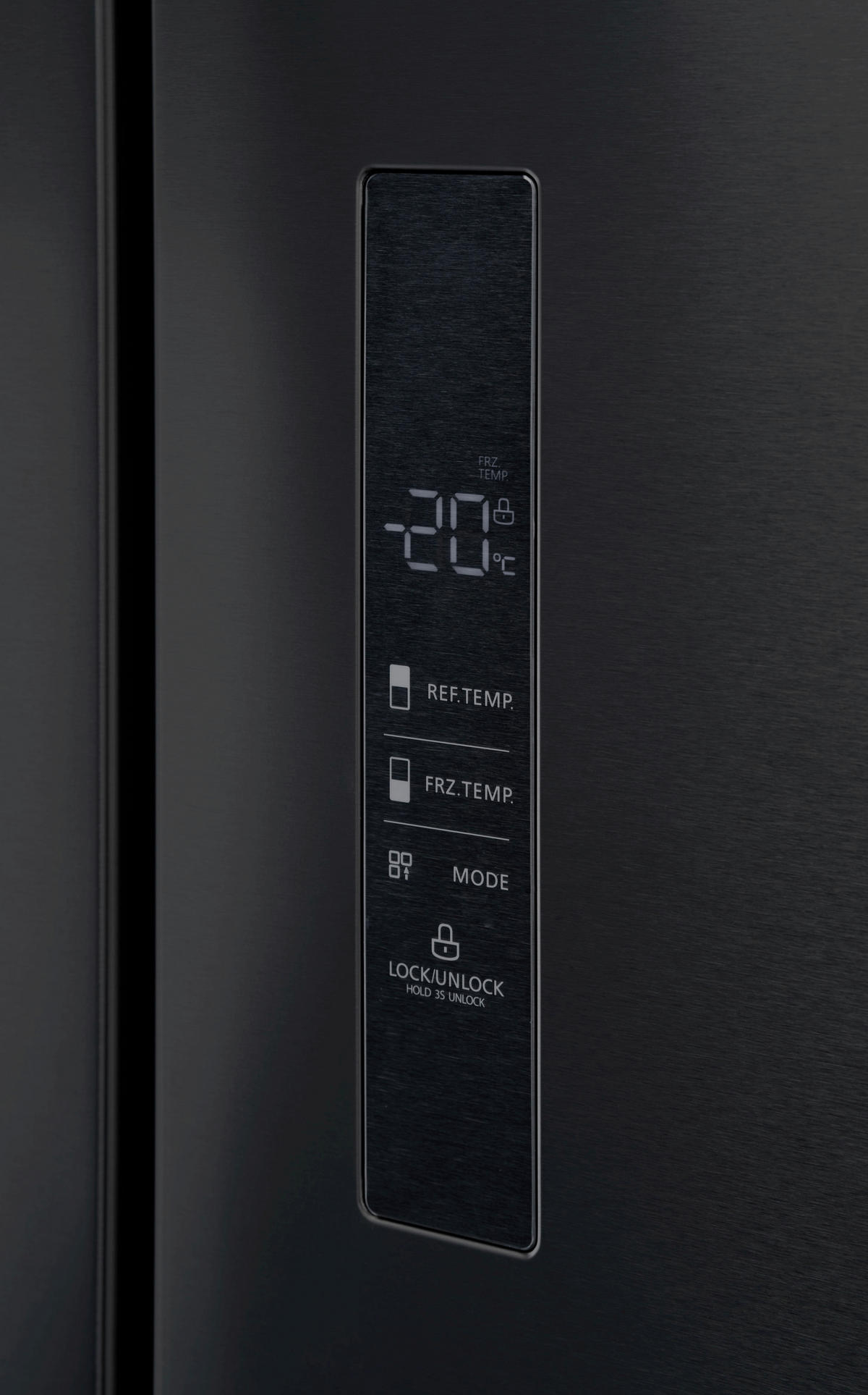 SIDE-BY-SIDE 83,3/189,8/64,8 cm 7802.4812  - Schwarz, KONVENTIONELL, Metall (83,3/189,8/64,8cm) - Trisa Electronics