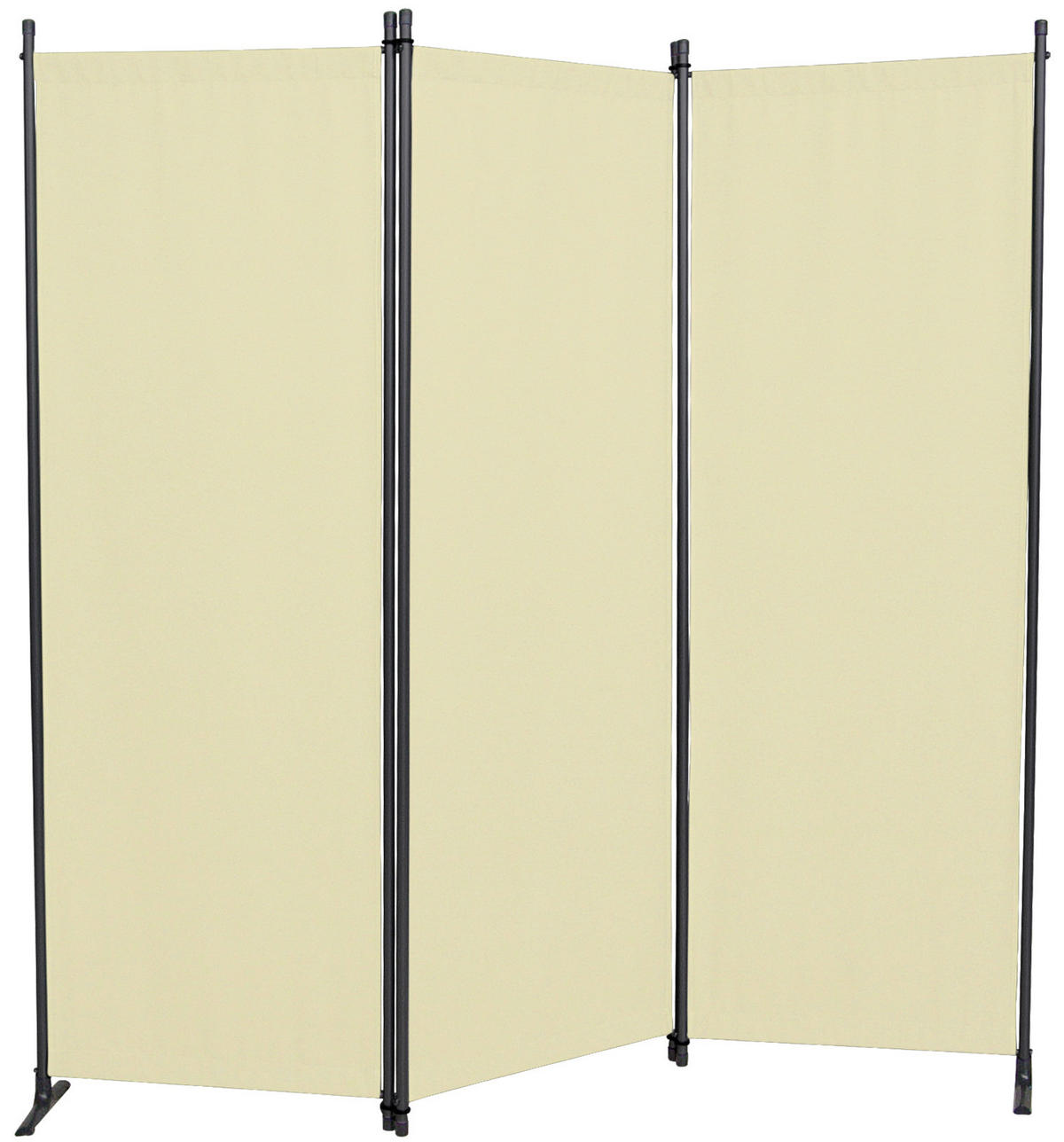 SICHTSCHUTZ - Beige/Grau, Basics, Textil/Metall (165/165/25,2cm) - Boxxx