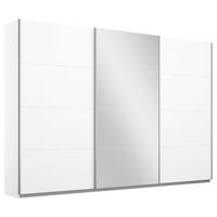 SCHWEBETÜRENSCHRANK  in Weiß  - Alufarben/Weiß, MODERN, Holzwerkstoff/Metall (271/230/62cm) - Rauch Möbel