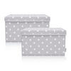 AUFBEWAHRUNGSBOXEN-SET  - Hellgrau, Basics, Kunststoff (37/25/21cm) - Lifeney