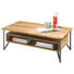 COUCHTISCH Eiche massiv rechteckig Eichefarben - Eichefarben/Anthrazit, Natur, Holz/Metall (110/60/40cm) - Carryhome COUCHTISCH Eiche massiv rechteckig Eichefarben - Eichefarben/Anthrazit, Natur, Holz/Metall (110/60/40cm) - Carryhome