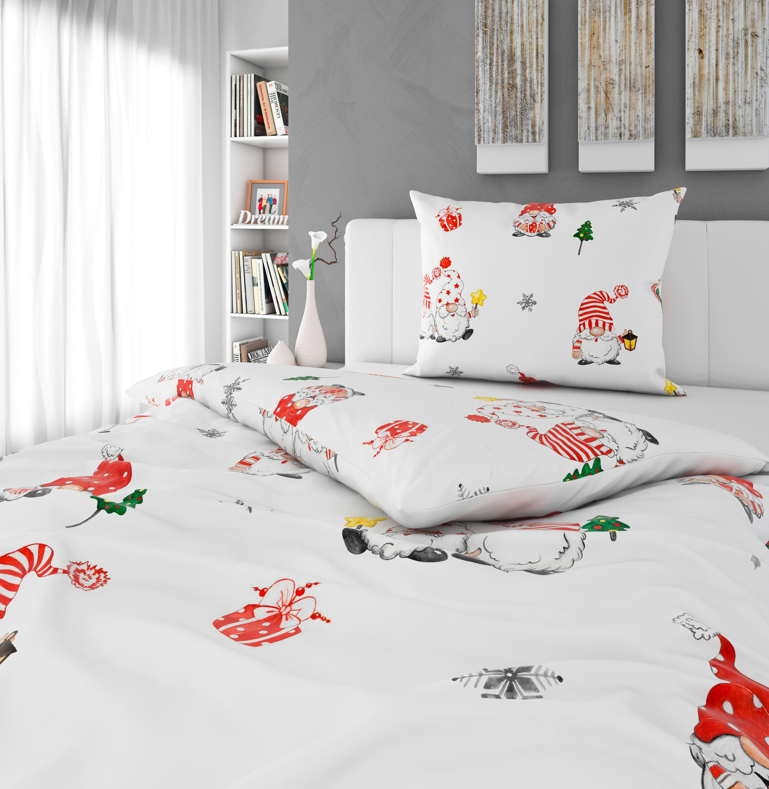 POSTEĽNÁ BIELIZEŇ, satén, viacfarebná, 140/200 cm - viacfarebná, Konventionell, textil (140/200cm) - Esposa