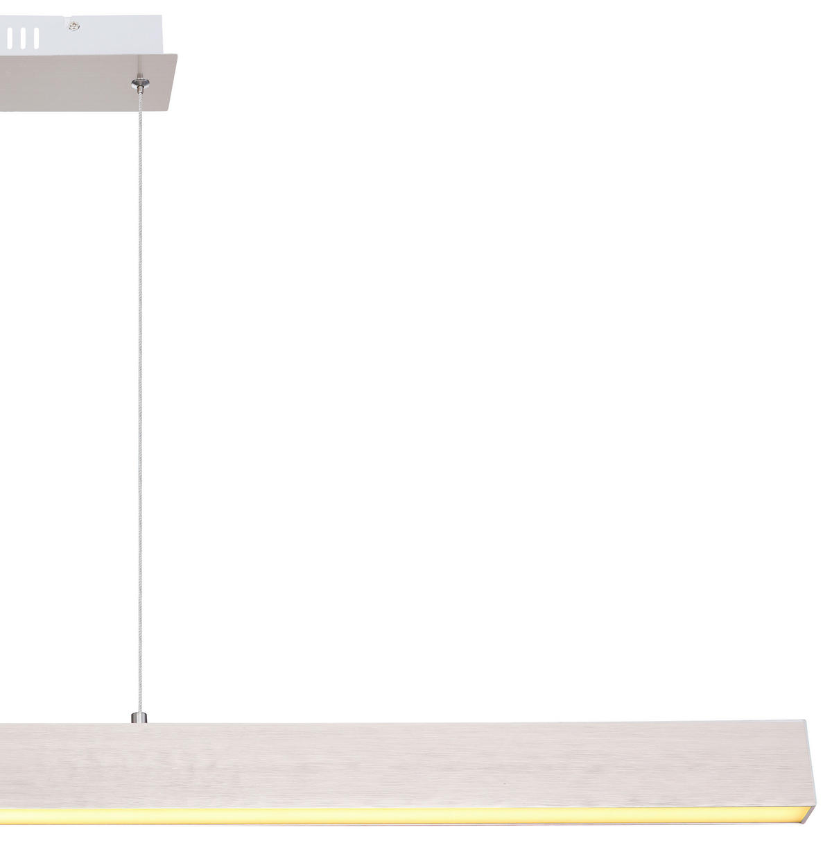 LED SVJETILJKA VISEĆA    121/8/120 cm    VERENA  - bijela/boje nikla, Design, metal/plastika (121/8/120cm) - Globo
