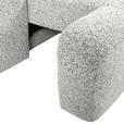 Ecksofa mit Funktion Creme Flachgewebe Zierkissen, Rückenkissen, Bettkasten, Schlaffunktion, Rücken echt, Liegefläche im Originalstoff  - Creme/Schwarz, KONVENTIONELL, Kunststoff/Textil (277/190cm) - Carryhome