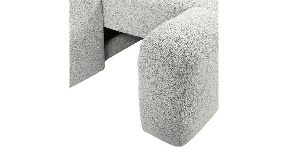 Ecksofa mit Funktion Creme Flachgewebe Zierkissen, Rückenkissen, Bettkasten, Schlaffunktion, Rücken echt, Liegefläche im Originalstoff  - Creme/Schwarz, KONVENTIONELL, Kunststoff/Textil (277/190cm) - Carryhome