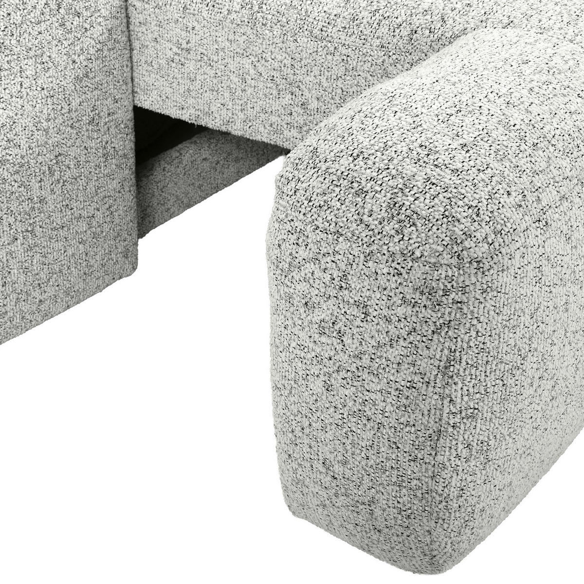 Ecksofa mit Funktion Creme Flachgewebe Zierkissen, Rückenkissen, Bettkasten, Schlaffunktion, Rücken echt, Liegefläche im Originalstoff  - Creme/Schwarz, KONVENTIONELL, Kunststoff/Textil (277/190cm) - Carryhome